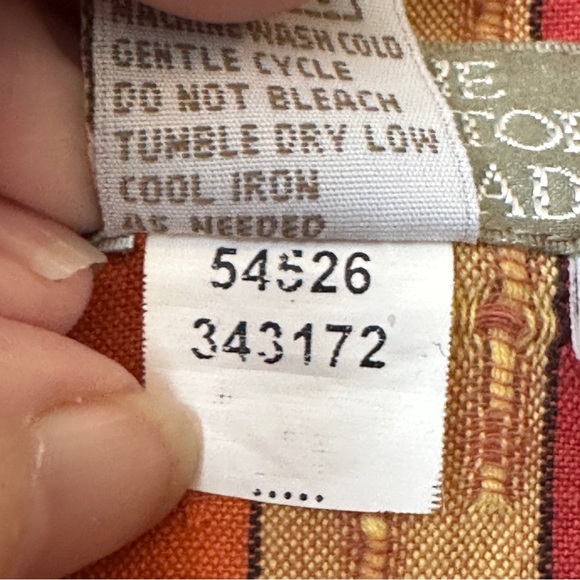 The Territory Ahead Stripe V-neck Button Front Blouse Long Sleeve Textured Woven - Picture 7 of 10